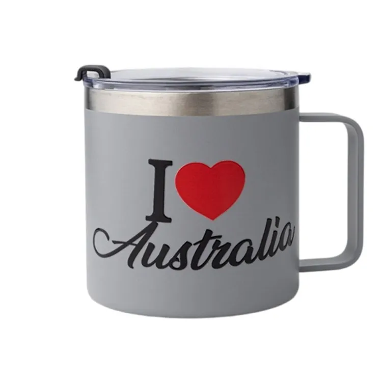 Double wall stainless steel mug with Love Logo
