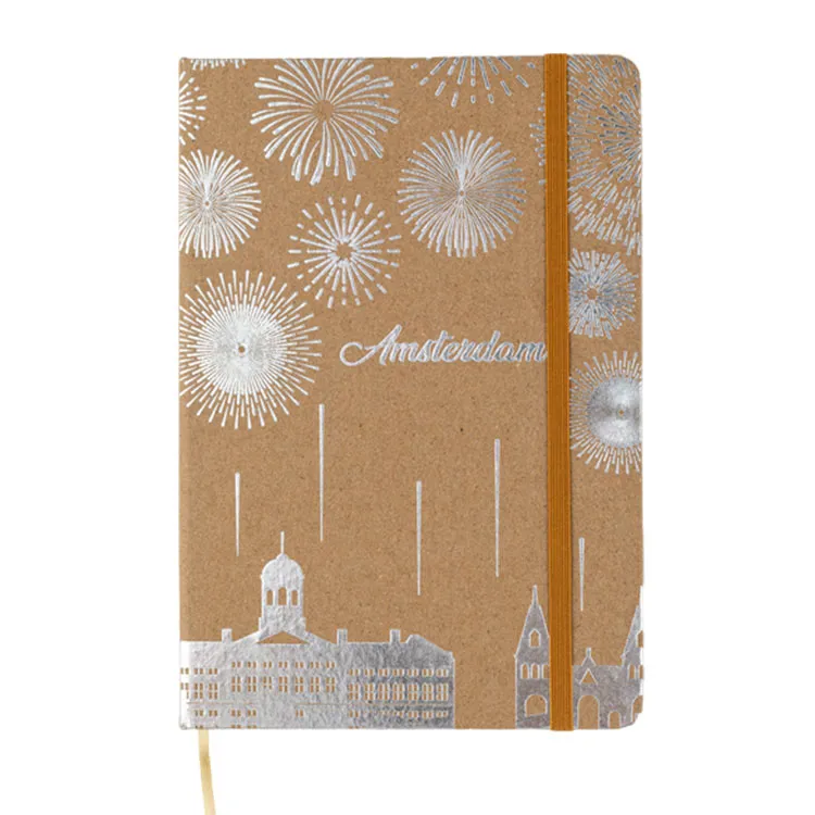 Notebook with Silver Foil on Kraft paper cover