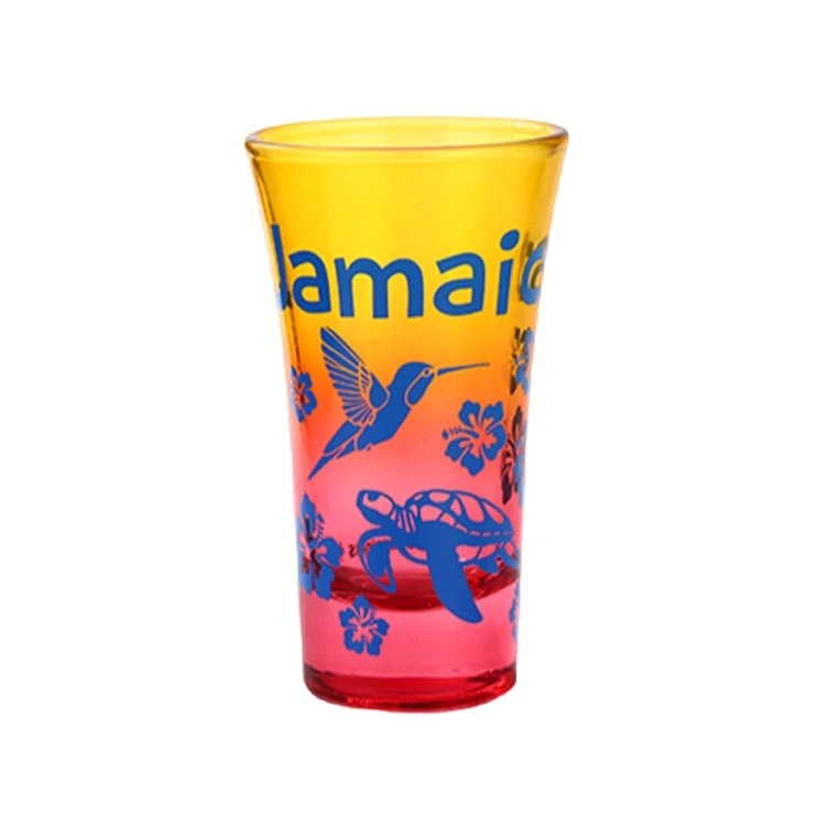 Hawaii Gradient Colorful Souvenir Glass Cup Bloom Tree