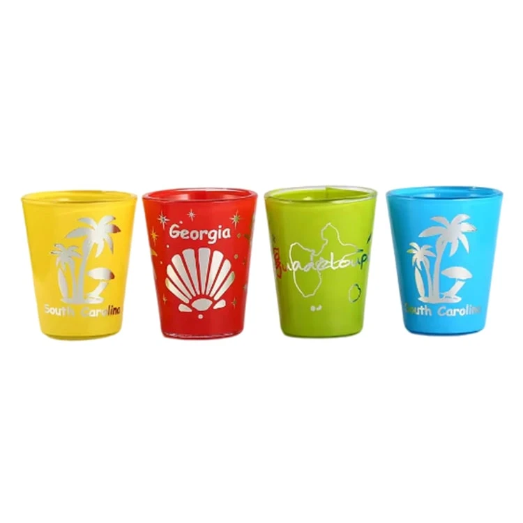 Silver Stamping Bullet Luxury Mexican Tequila Shot Glasses