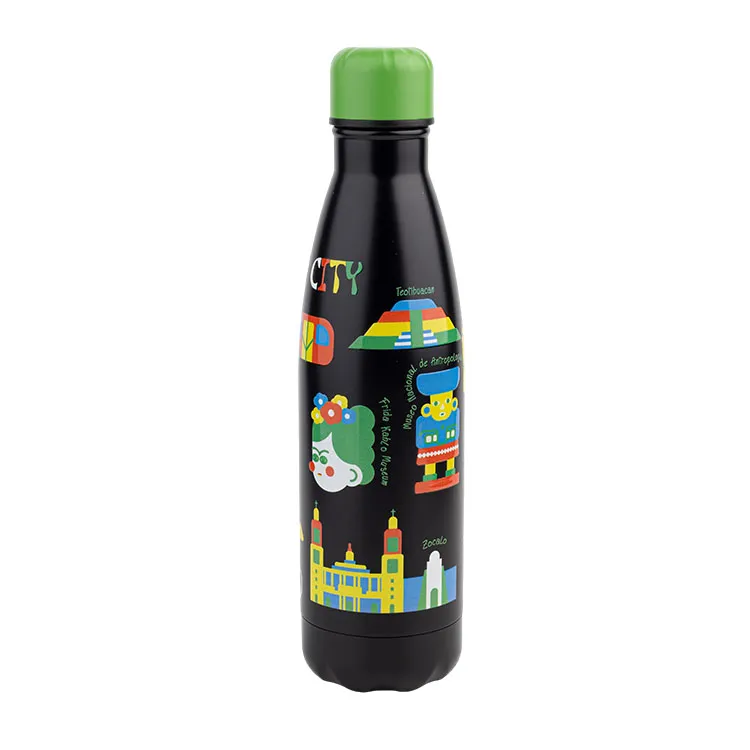 Double wall vacuum stainless steel bottle